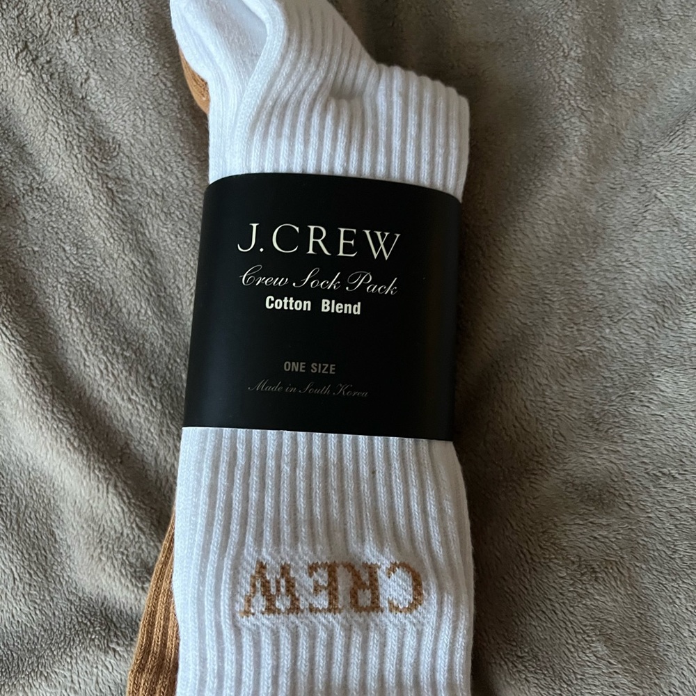 NWT J crew thick cotton socks 2 pack